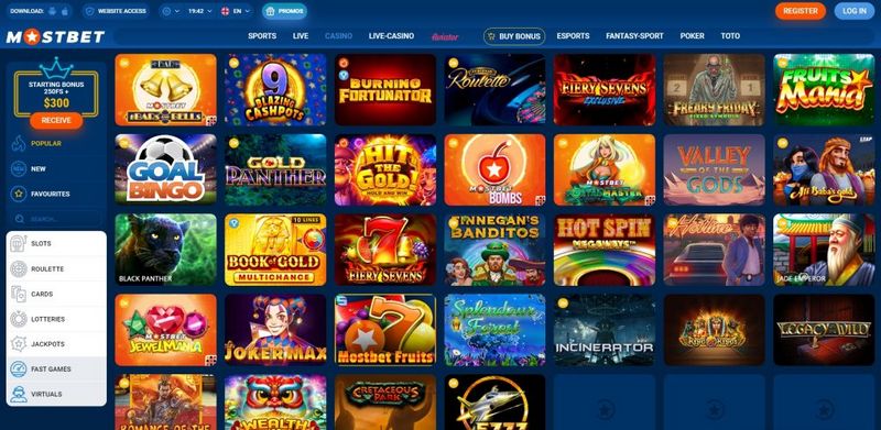 Mostbet Azərbaycan icmalı: qeydiyyat, idman fəaliyyətləri, kazino oyunları və üstünlükləri
